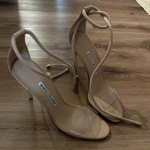 Manolo Blahnik clear heels